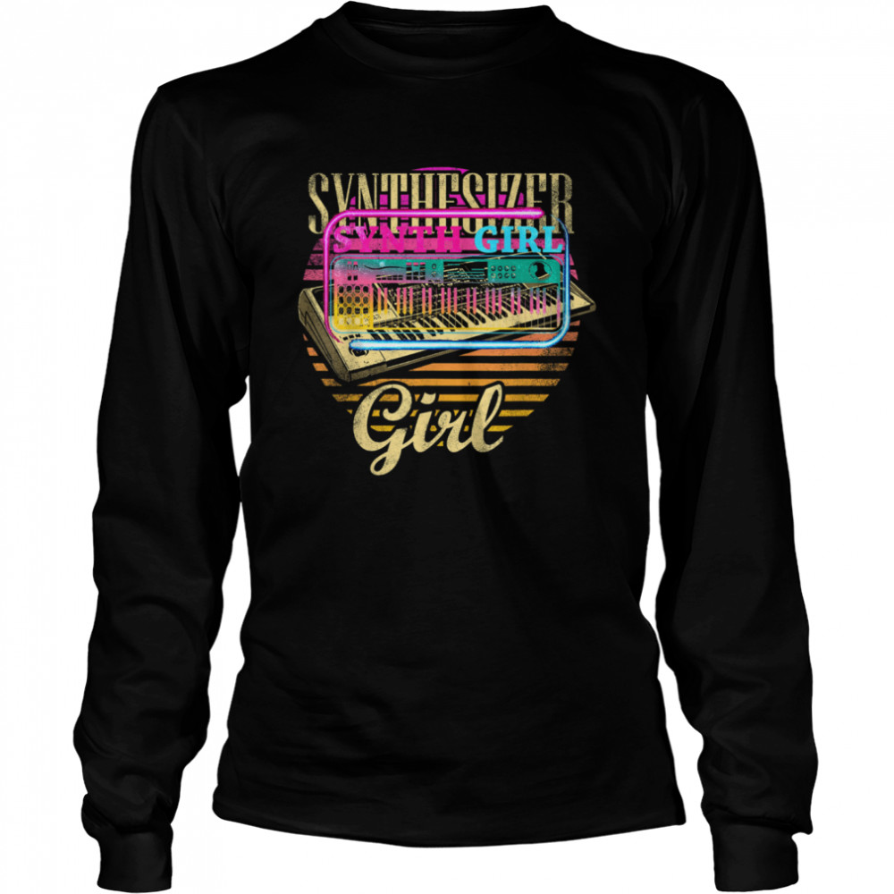 Synthesizer Girl  Long Sleeved T-shirt