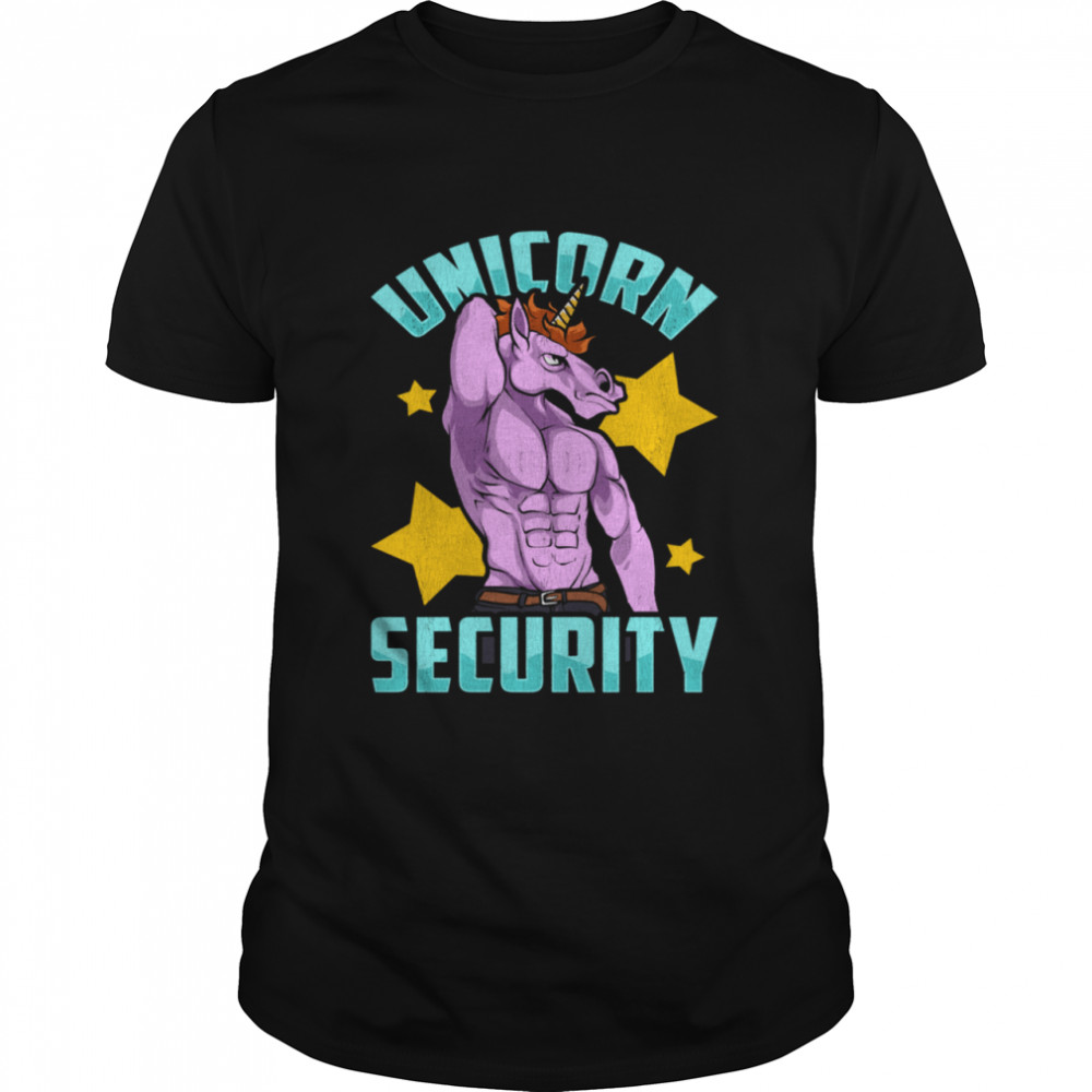 Unicorn Security Costume Police Security Guard Shirt