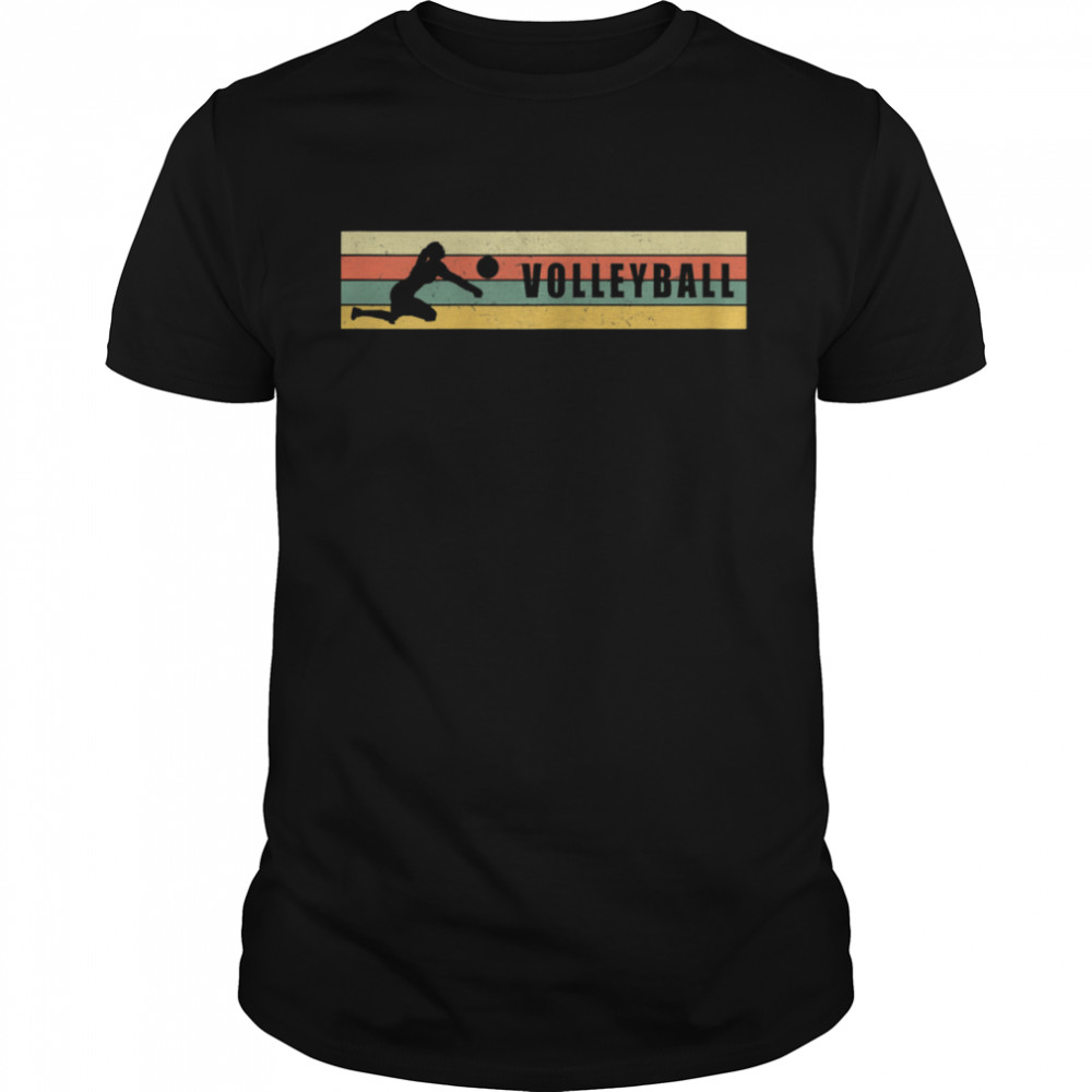 Volleyball girl vintage retro shirt