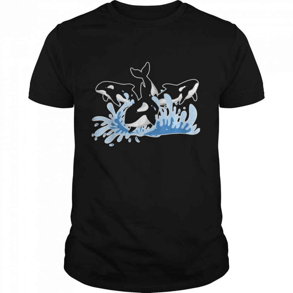 Waves Aquarist Ocean Animal Orcas Sea Whale Orca Shirt