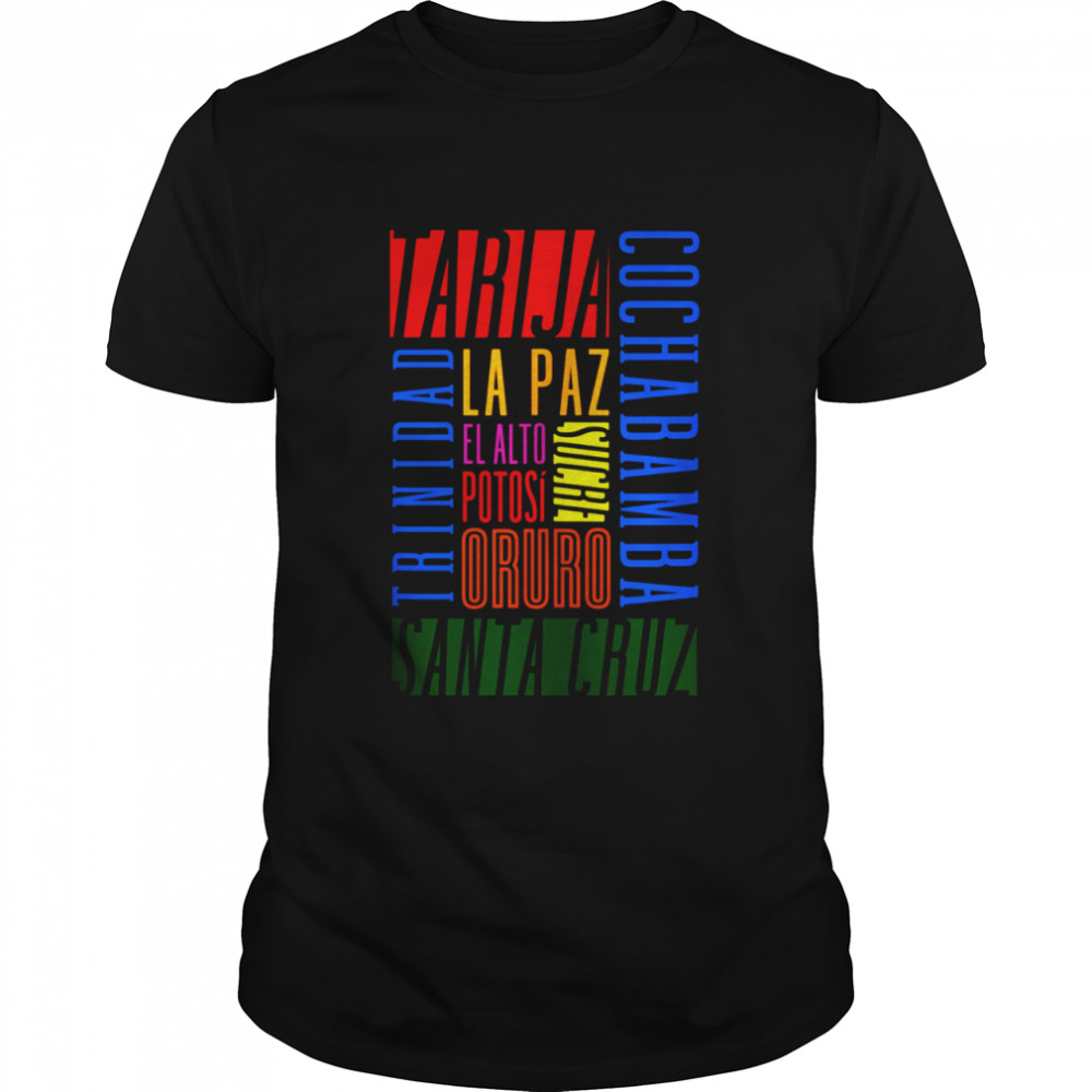 Cities of Bolivia shirt