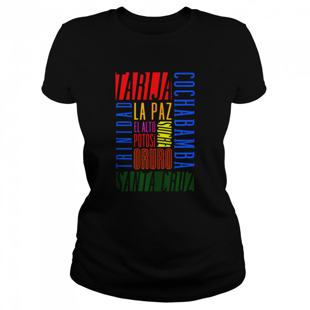 Cities of Bolivia shirt Classic Women's T-shirt