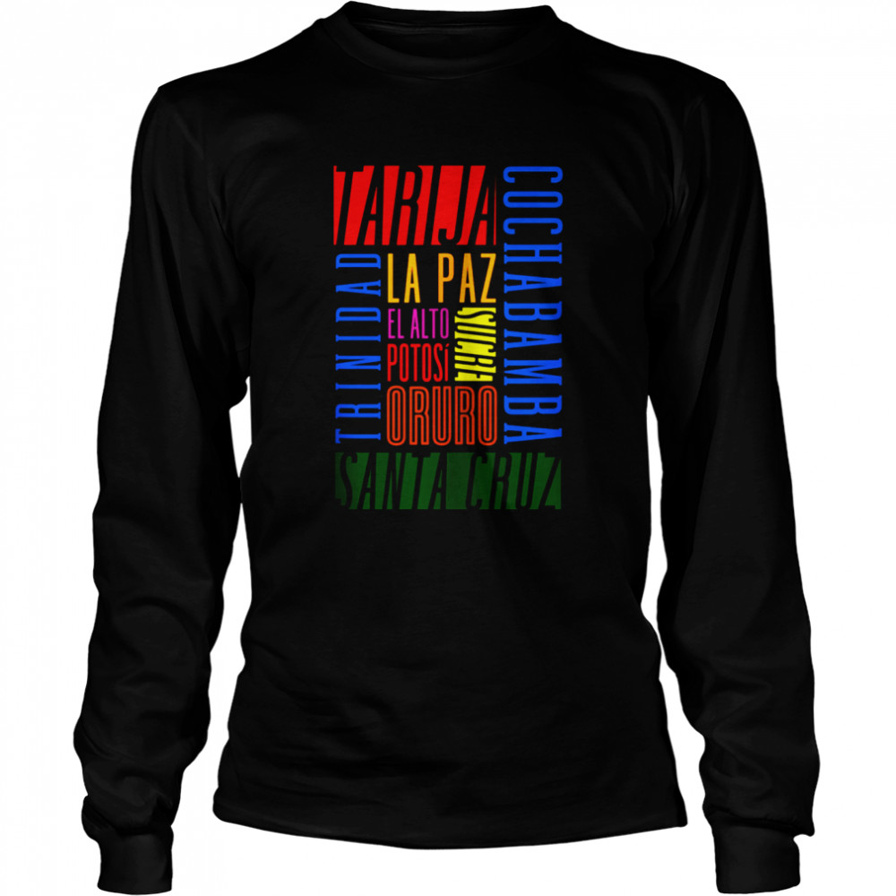 Cities of Bolivia shirt Long Sleeved T-shirt