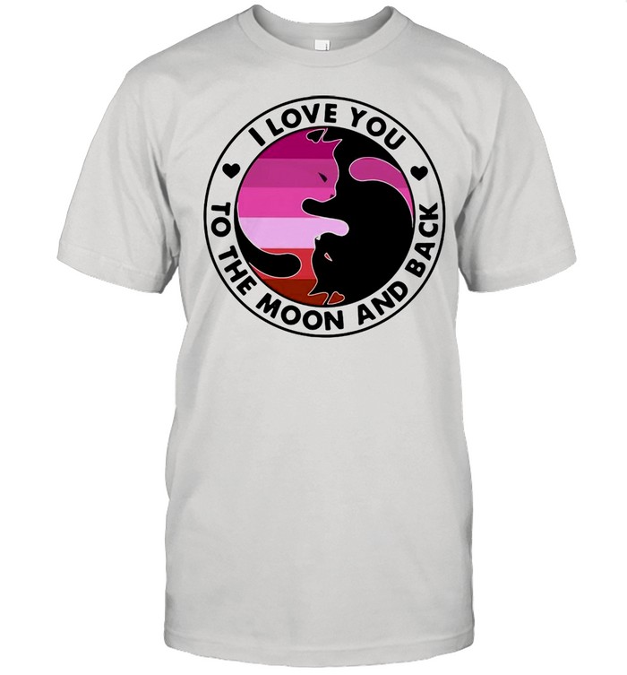 I Love You To The Moon And Back Cat Vintage T-shirt