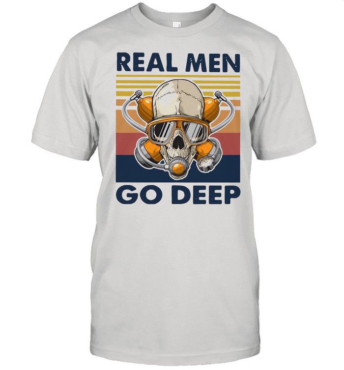 Scuba Diving Real Men Amazing T-shirt