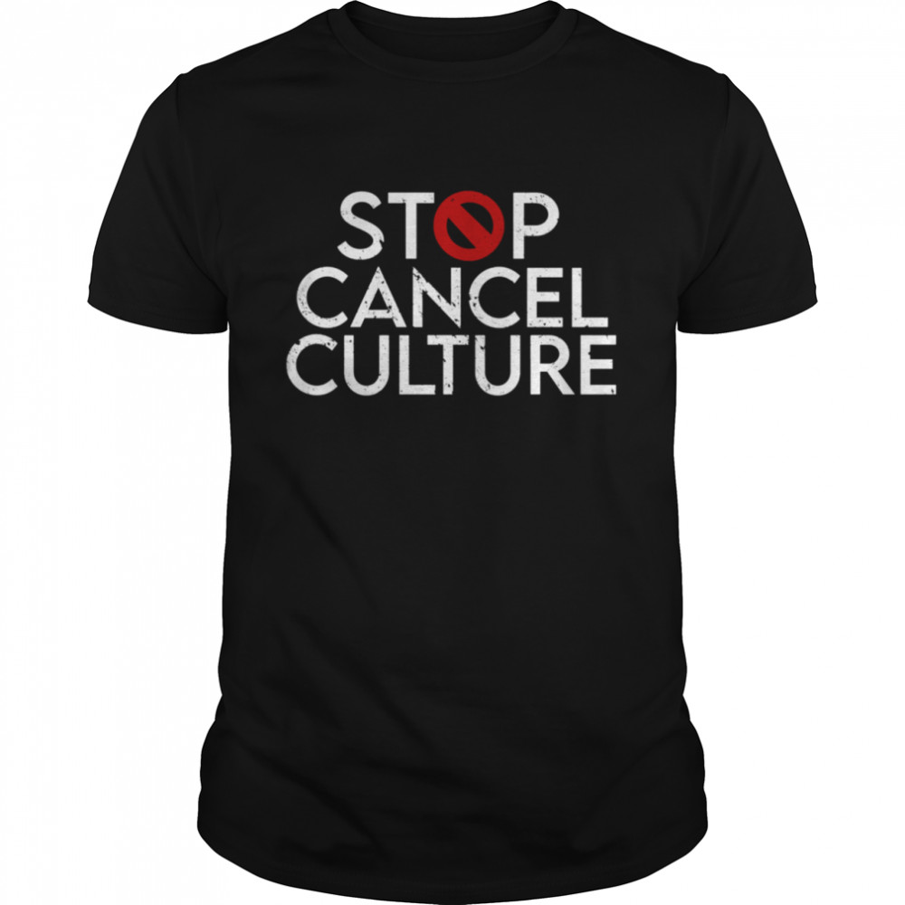 Stop Cancel Culture Political Free Anti Speech Social shirt