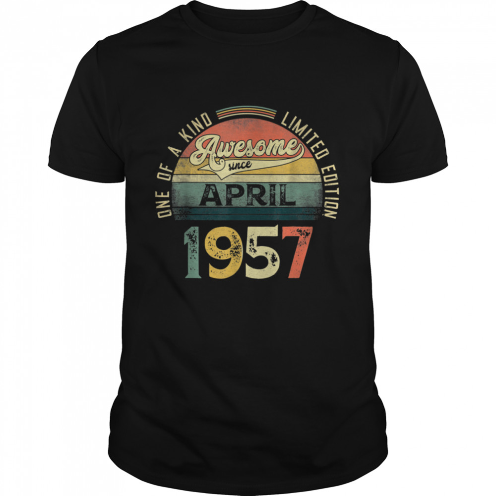 64th Birthday Decorations April 1957 Shirt