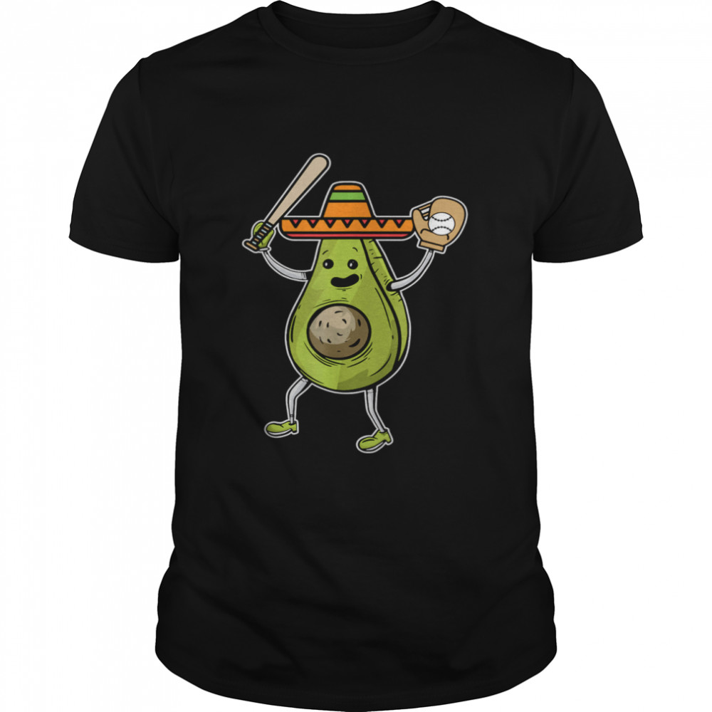 Avocado Baseball Cinco De Mayo Avogato Mexican Fiesta Shirt