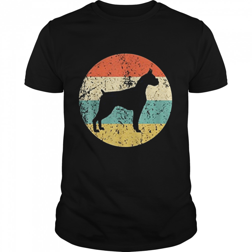 Boxe Vintage Retro Boxer Dog Shirt