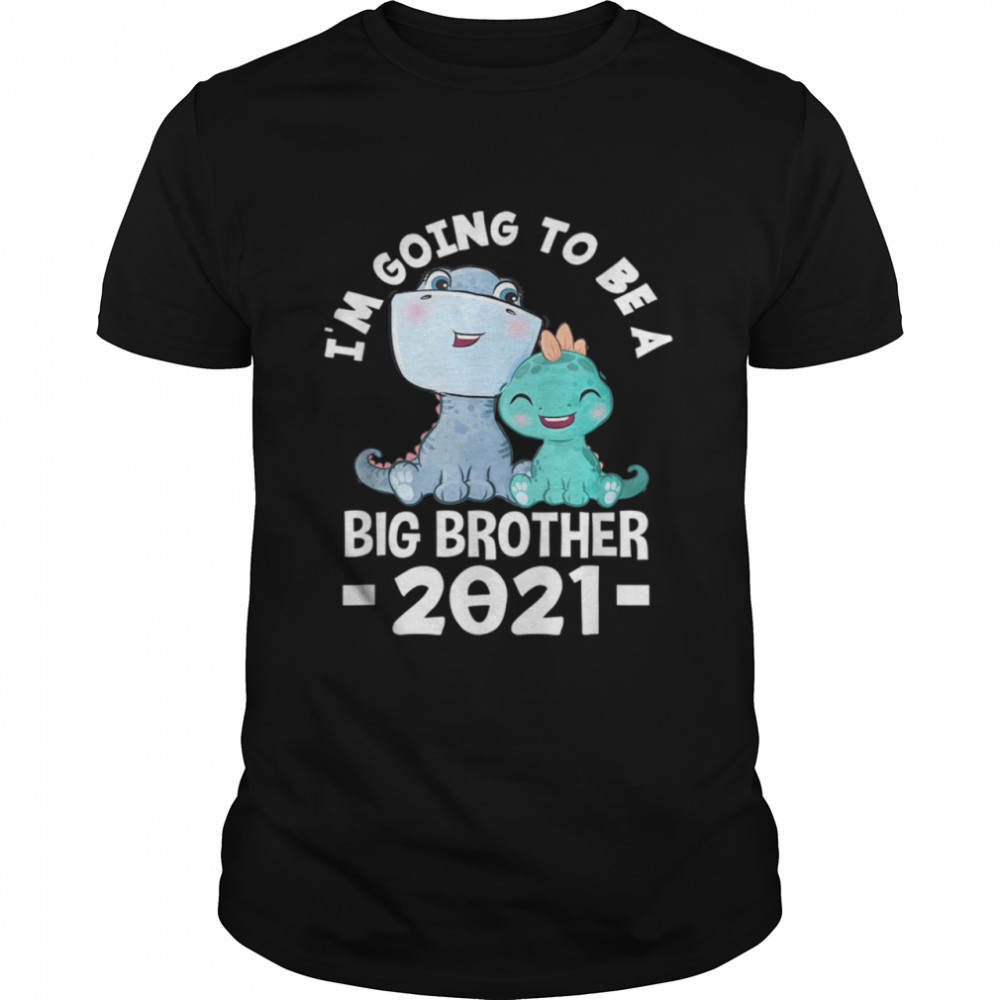 Brother Dino Dinosaur I_ll Be A Big Brother 2021 Shirt