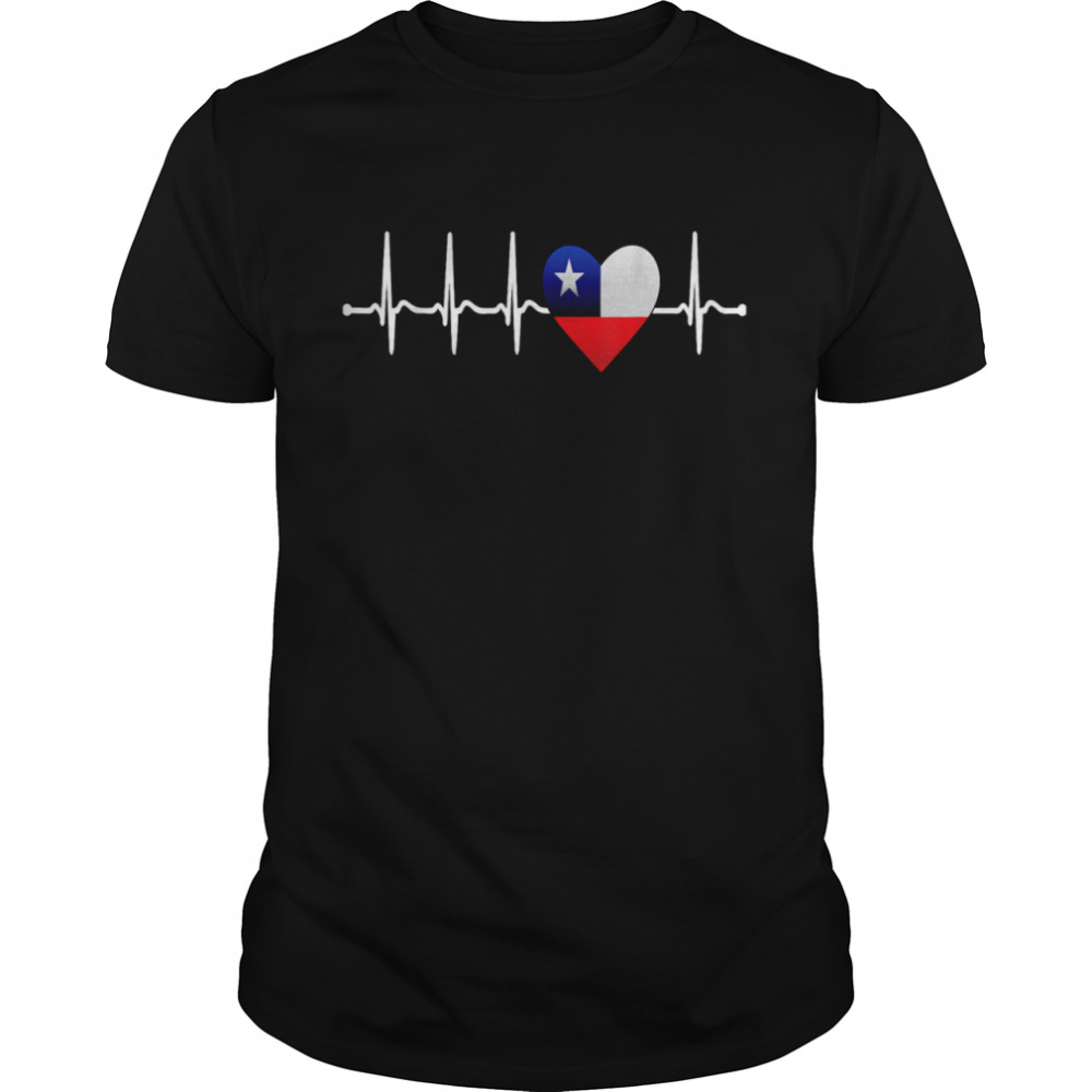 Cool Chilean Chile Heartbeat Shirt