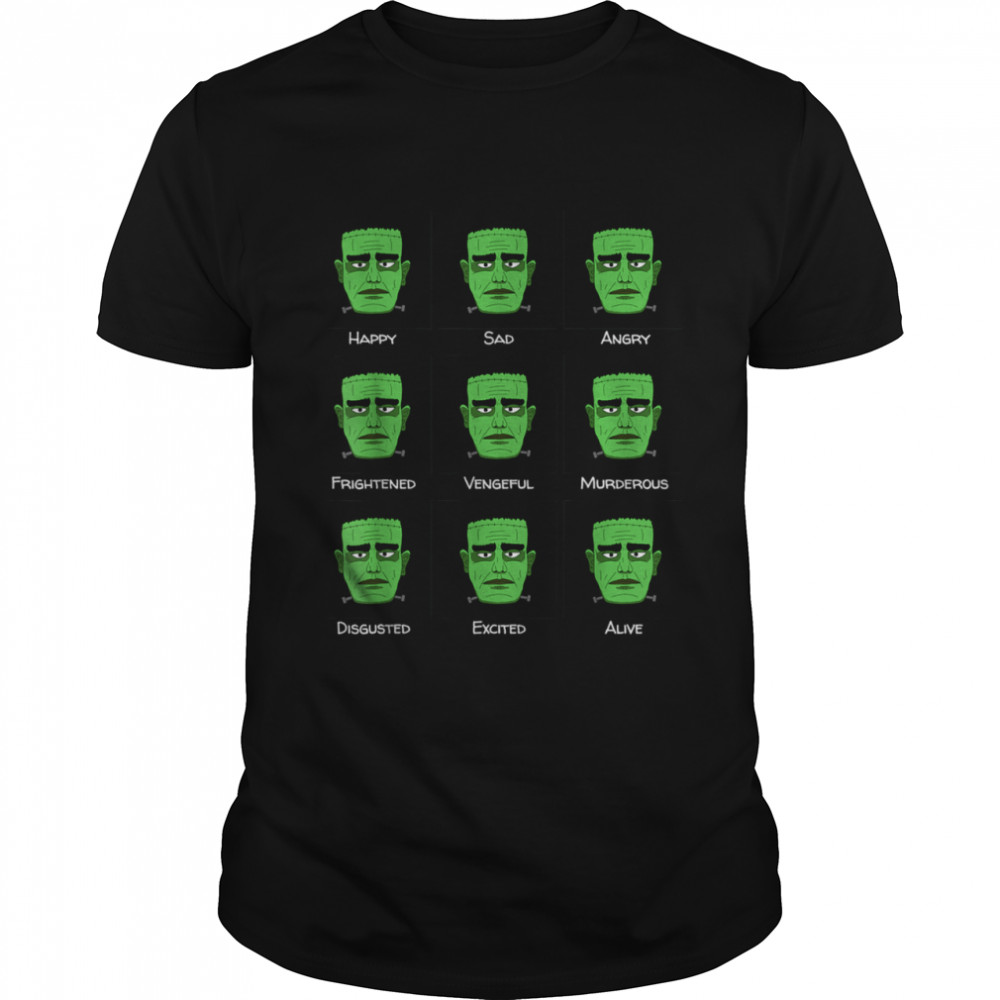 Emotions of Frankenstein Halloween Costume Shirt