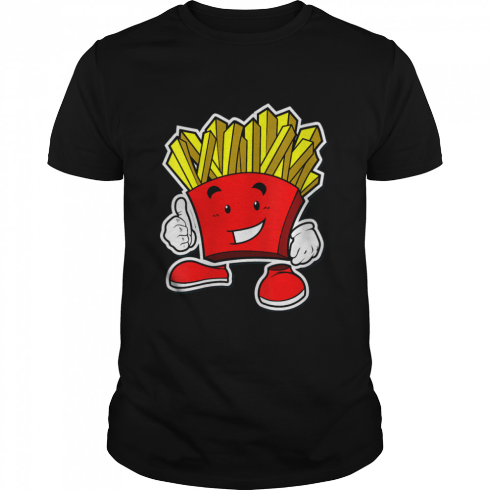 French Fry Cartoon Thumbs Up shirt