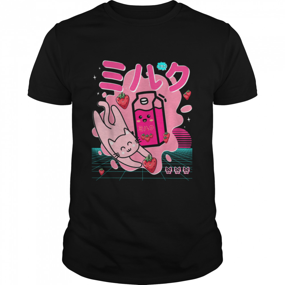 Georgenotfound Merch Japanese Strawberry Milk Shake Kawaii Shirt