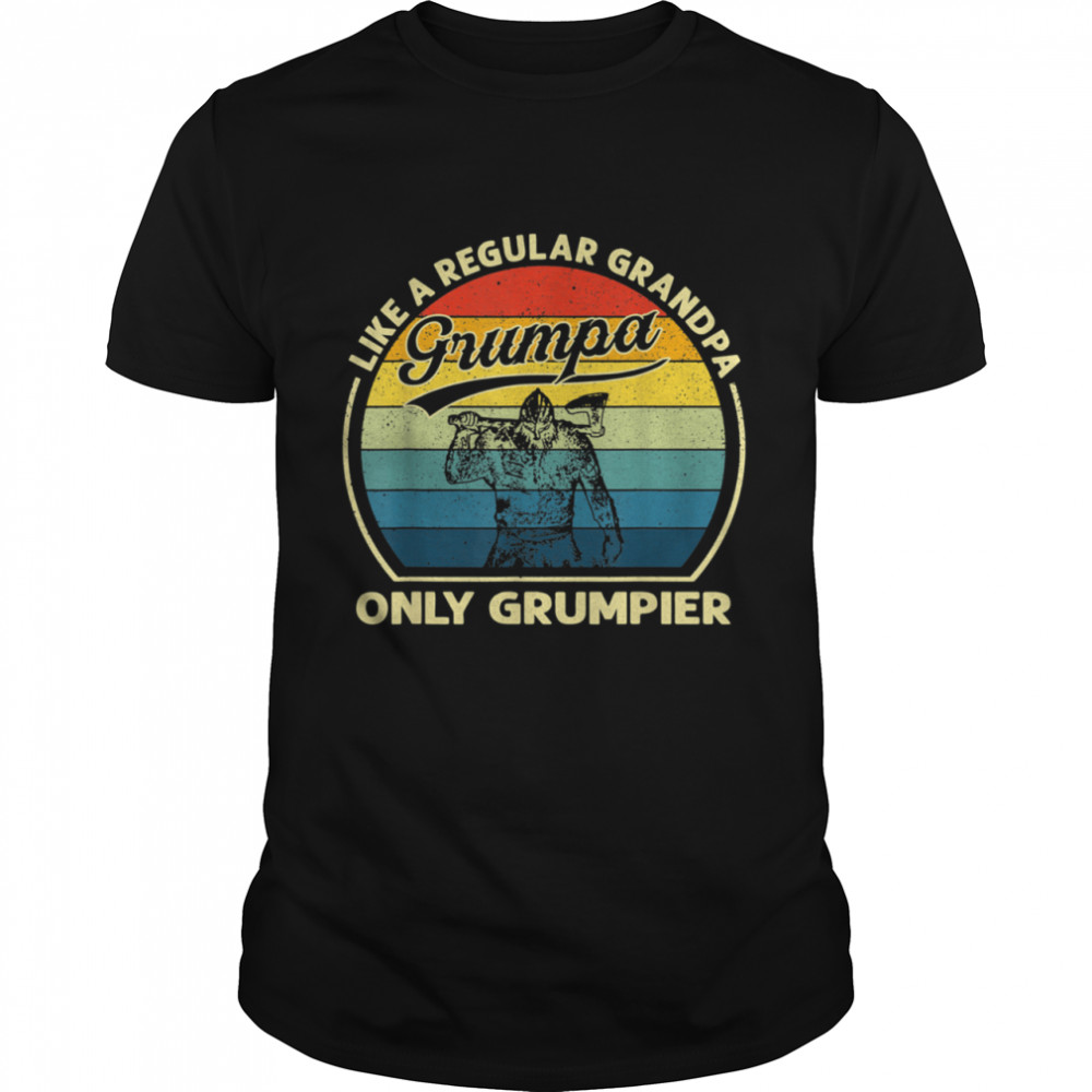 Grumpa Like A Regular Grandpa Only Grumpier Viking Shirt