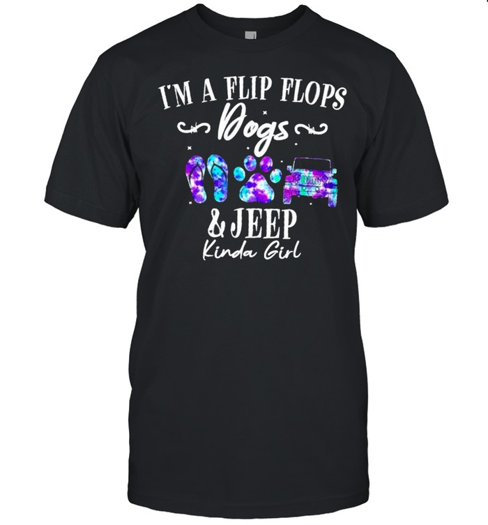 Im a flip flops dogs and jeep kinda girl shirt Classic Men's T-shirt