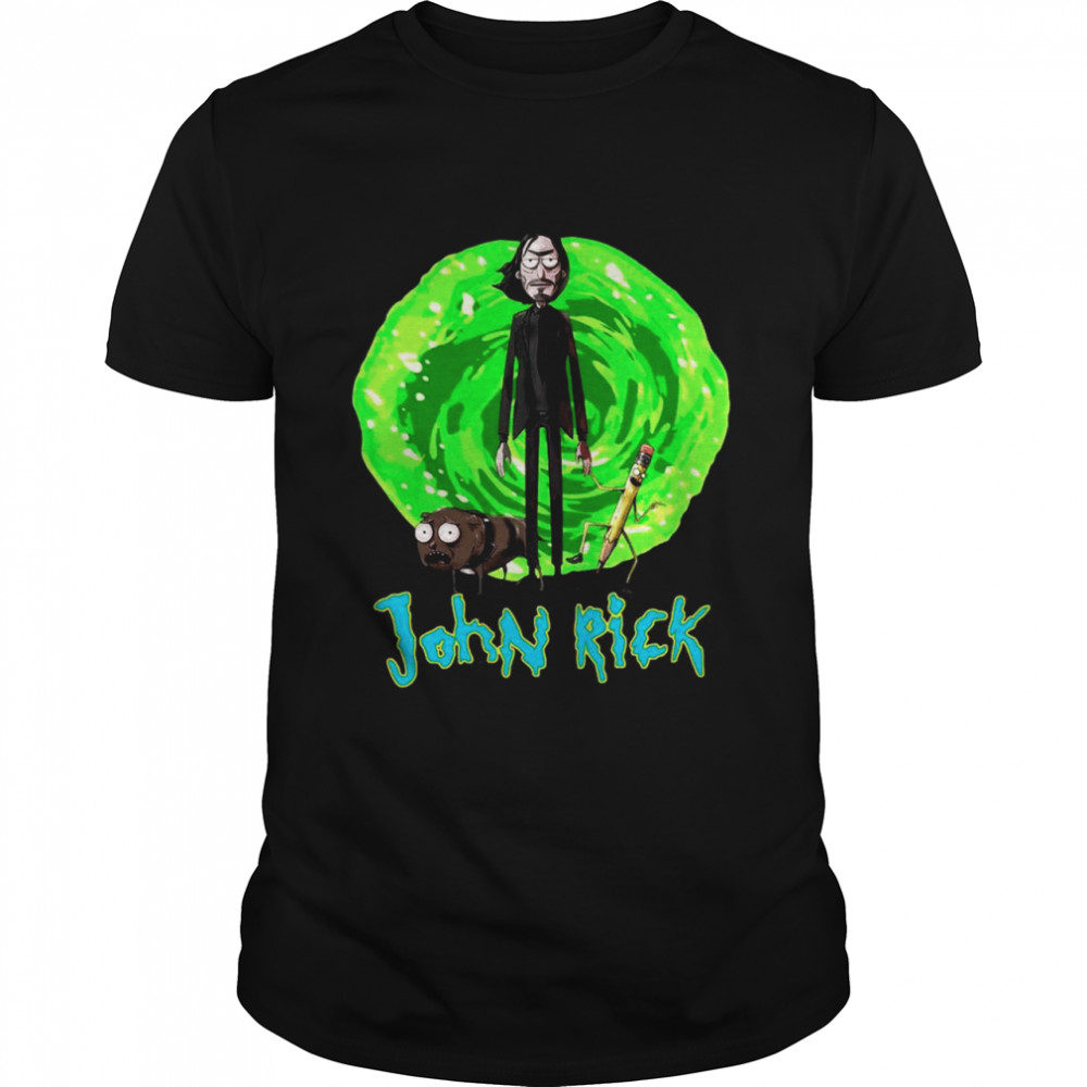 John Rick John Wick Rick And Morty Crossover shirt