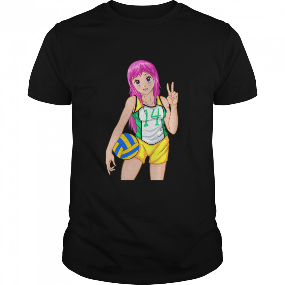 Just a Girl Who Loves Volleyball Anime &n Girls Shirt