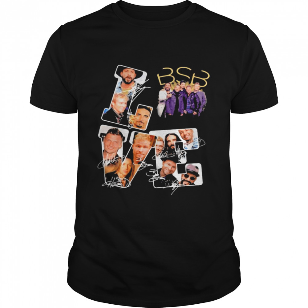 Love Backstreet Boys Signature Shirt