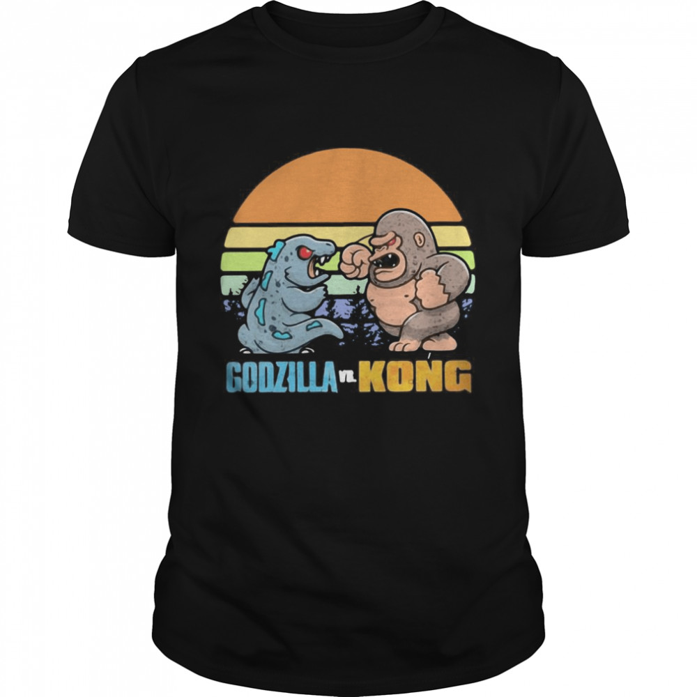 One Will Fall Godzilla And Kong Thank You For The Memories 2021 Vintage Retro T-shirt