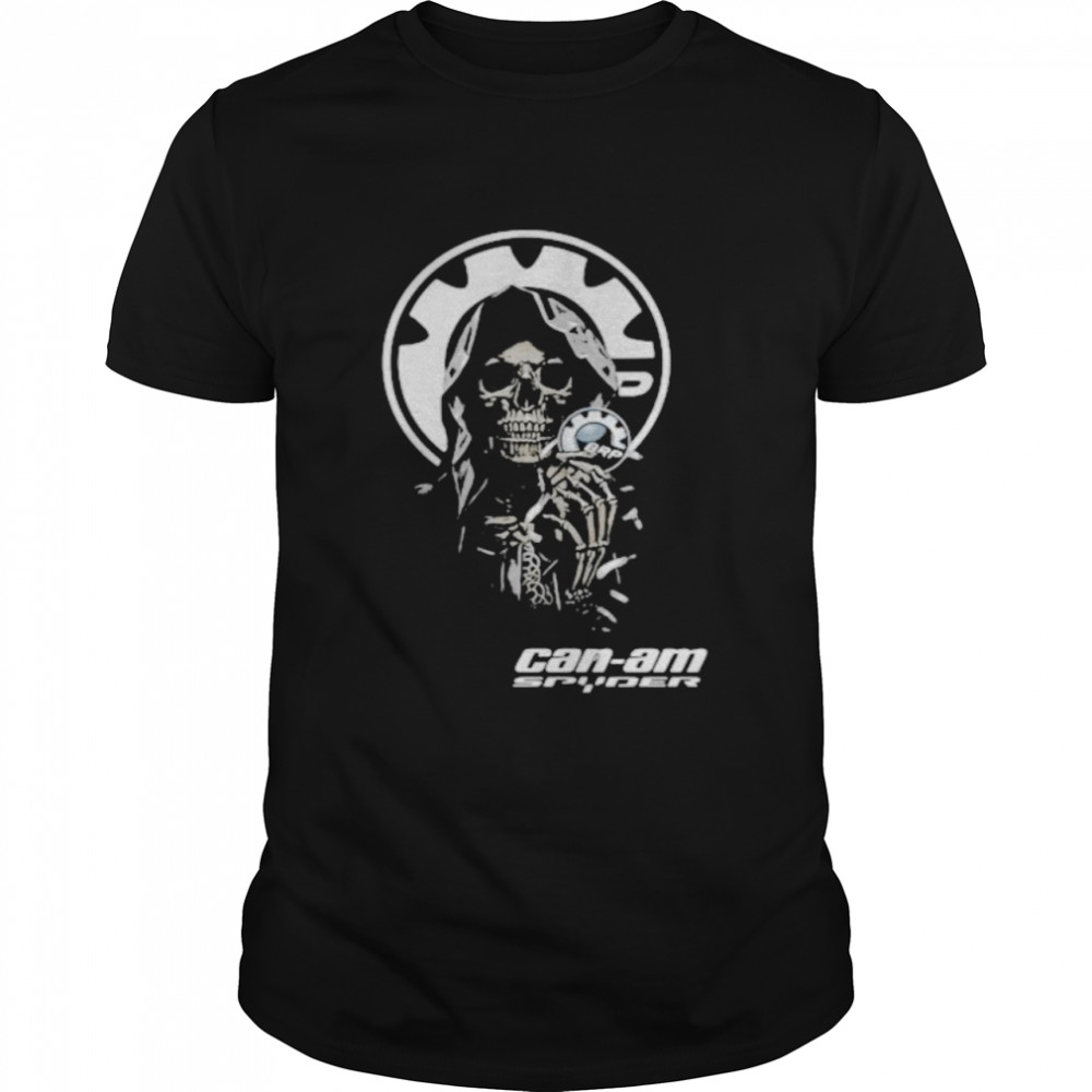 Skull Hug Can Am Spyder Brp Logo  Classic Men's T-shirt