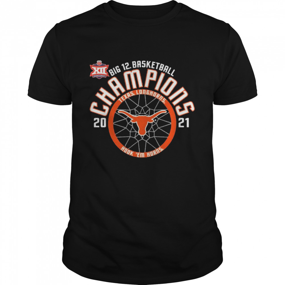 Texas Longhorns 2021 big 12 basketball champions shirt