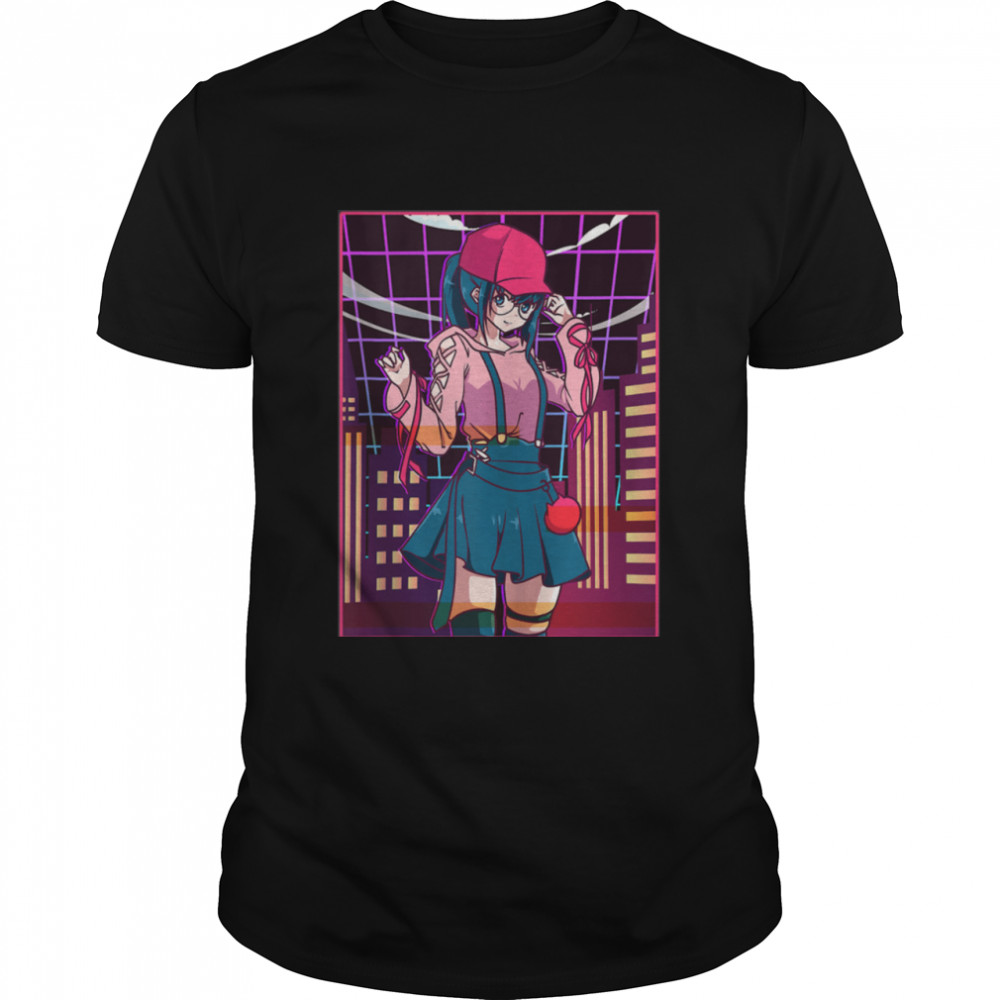 Vaporwave Anime Girl Kawaii Japanese Aesthetic Music shirt