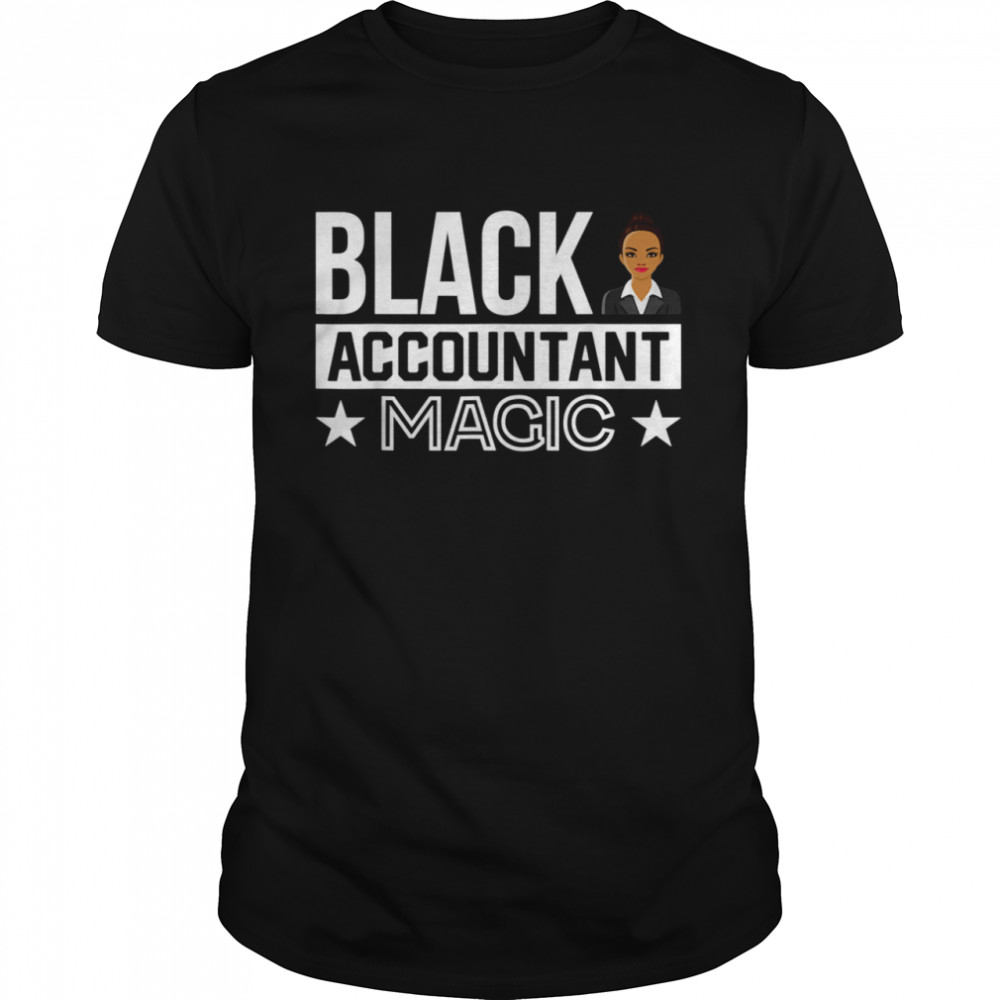 Black Accountant Magic Numbers Tax Season shirt