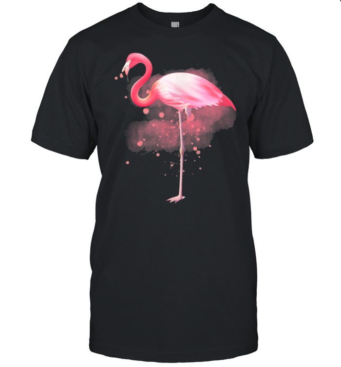 Flamingo Aquarell Niedliche Wildvogel Grafik Shirt