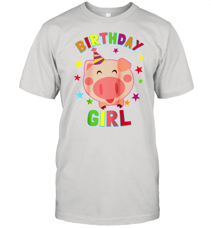 Girl Birthday Pig Bday Party For Girls Shirt