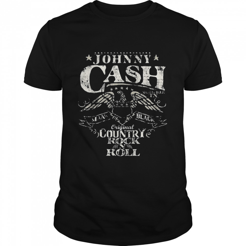 Johnny arts cash music country rock n roll the man in black shirt