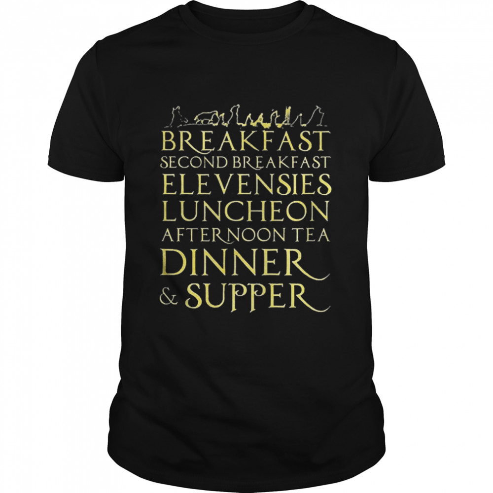 Lord of the rings breakfast second breakfast more shirt