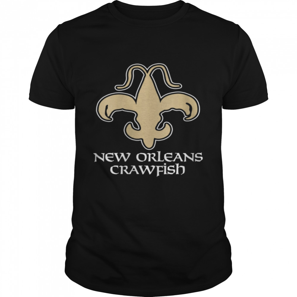 New Orleans Crawfish Boil Fleur de Lis Crawdaddy Crayfish shirt