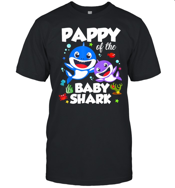 Pappy Of The Baby Shark Birthday Pappy Shark Shirt