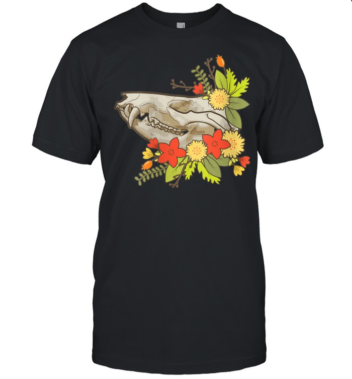 Possum Skull Flower Hippy Opposum Street Cat Shirt