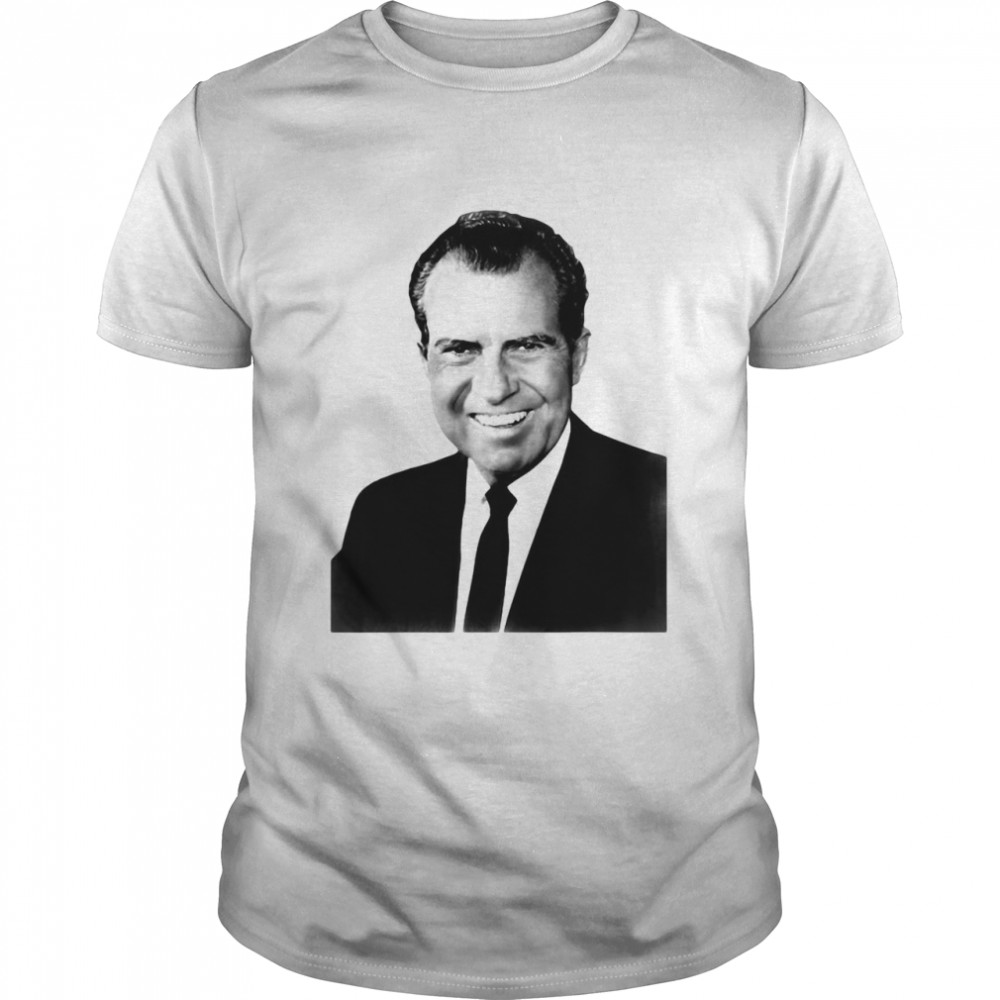 President Richard Nixon Portrait Funny Conservative T-shirt