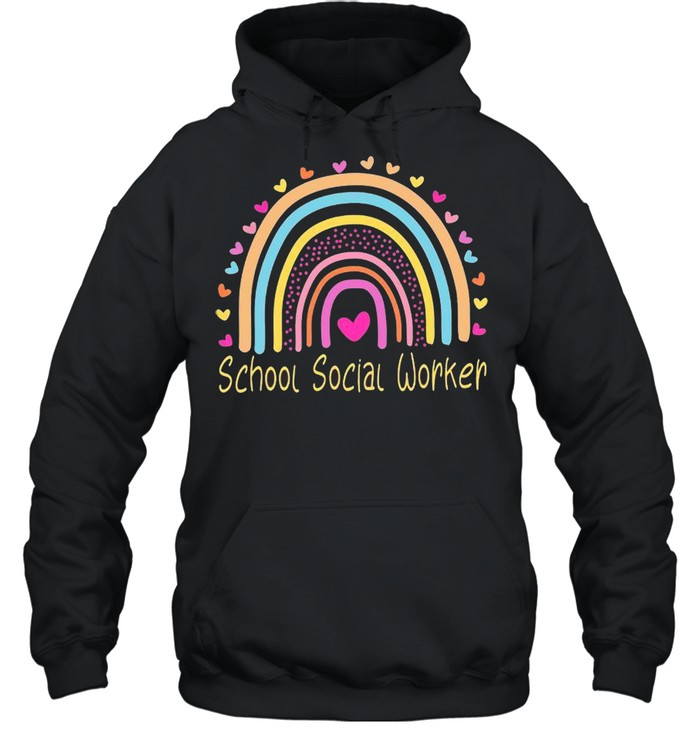 Rainbow School Social Worker shirt Unisex Hoodie