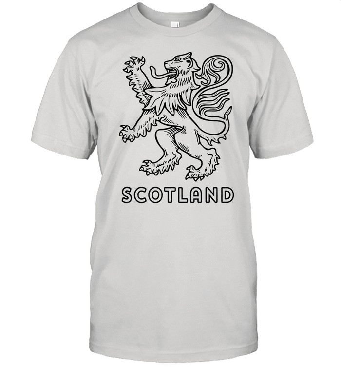 Scottish Rampant Lion Scotland Rugby Football Langarmshirt Shirt