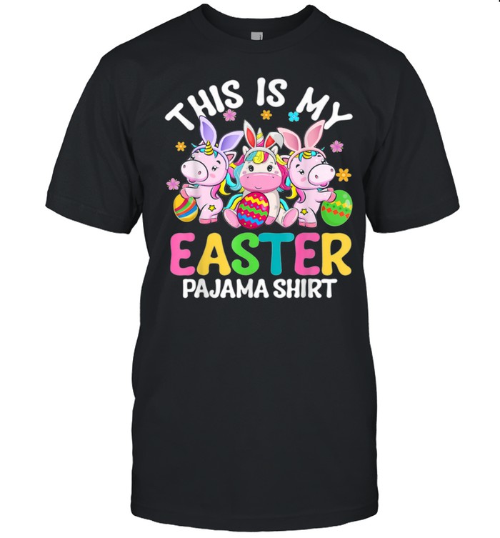 This is My Easter Pajama Hoppy Bunny Rabbit Eggs Shirt