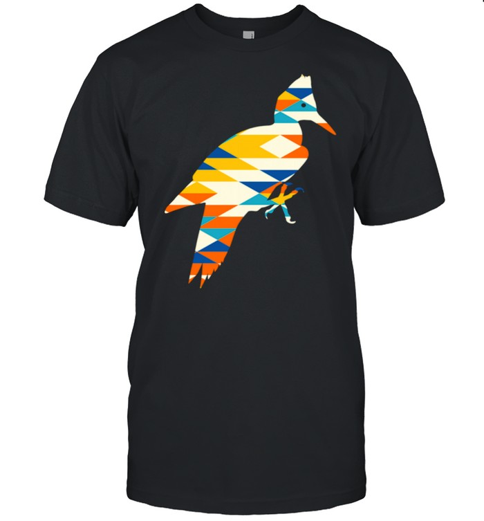 Woodpecker Silhouette Native American Earth Zodiac Shirt