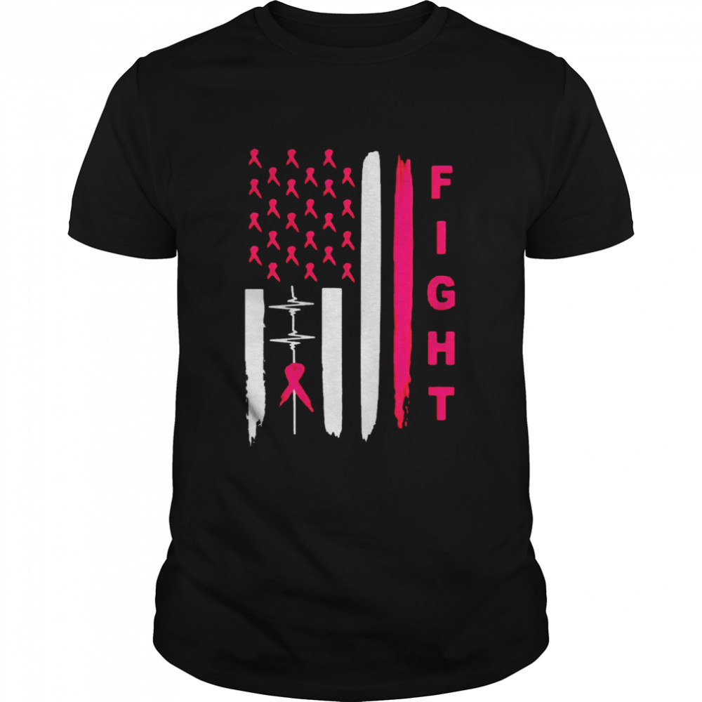 Heartbeat Fight Breast Cancer shirt