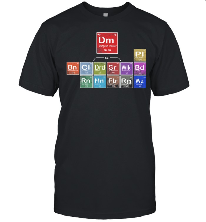 Periodic Table of DnD Shirt