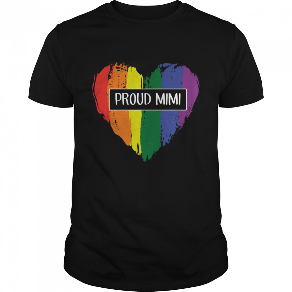 Proud Mimi Rainbow Heart shirt