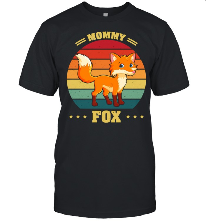 Vintage Retro Mama Fox Mother’s Day Shirt