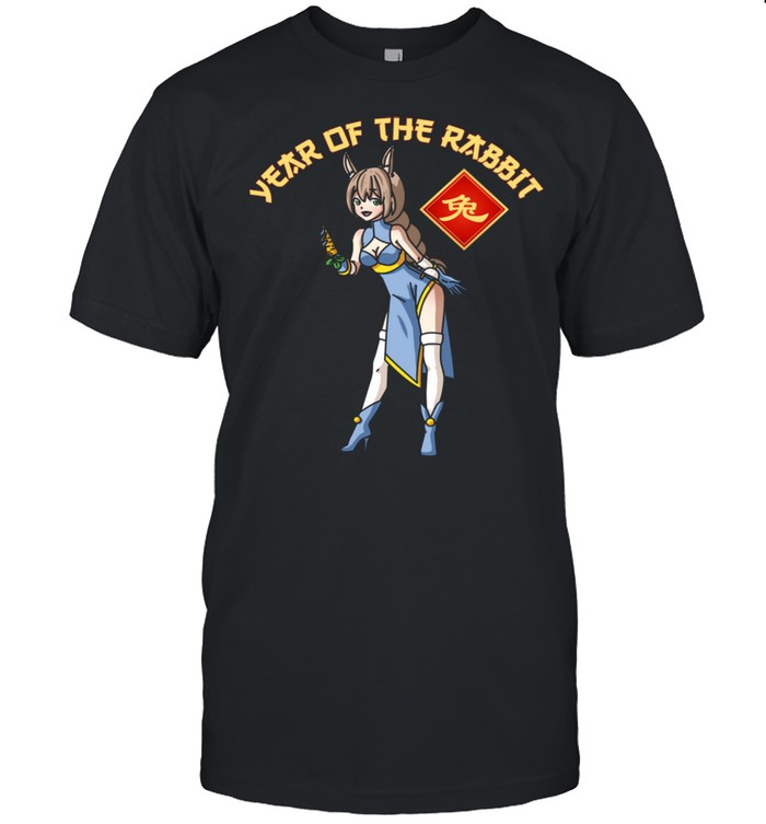 Anime Year of The Rabbit Girl Chinese Zodiac Lunar New Year Shirt