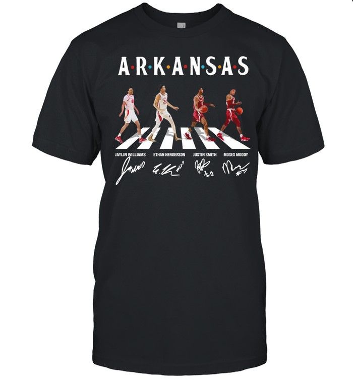 Arkansas Razorbacks With Williams Henderson Smith And Moody Abbey Road Signatures shirt