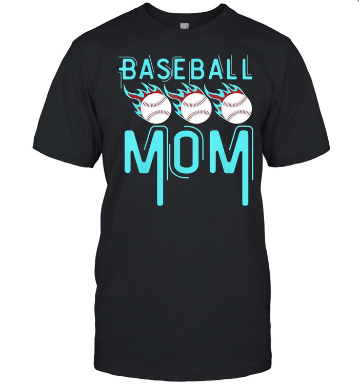 Baseball mom leopard softball mom shirt