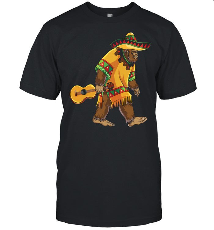 Bigfoot El Squatcho Cinco de Mayo Mexican Mariachi Sasquatch Shirt