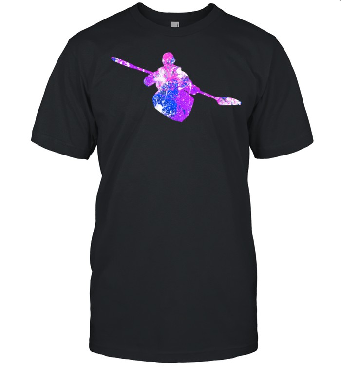 Colorful Purple Kayaking Shirt