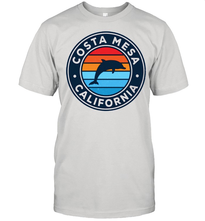 Costa Mesa California CA Vintage Dolphin Retro 70s Shirt